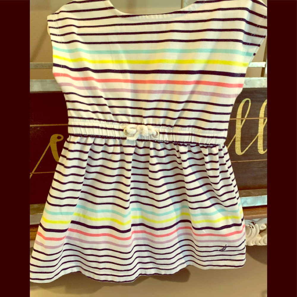 Nautical toddler cotton  dress